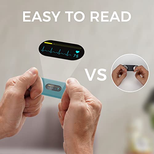 Livenpace Pocket HR Monitoring Device with Screen, Bluetooth Monitor for Rhythm Waveform, APP Compatible with iOS/Android, HHM3