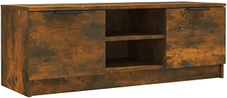 vidaXL TV Cabinet Living Room Furniture Sideboard TV Stand Unit Console Entertainment Centre Media Cabinet with Shelf Smoked Oak Engineered Wood