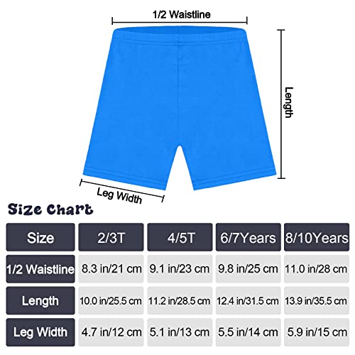Resinta 8 Pack Toddlers Girls Shorts Dance Shorts Bike Short Breathable And Safety 8 Color #TOP1