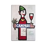 xiaoxiaoshen Bitter Campari Soda Leinwand Poster Wandkunst 