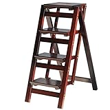 holz klappleiter selber bauen 【Multifunktion】 Kann nicht nur hoch klettern, sondern auch sitzen. Die Leiter kann an hohen Stellen arbeiten und als Blumenregal, Schuhregal, Freizeitstuhl, Balkon, Terrasse, Bibliothek, Schlafzimmer, Küche, Wohnzimmer, Bibliothek, Badezimmer, Garten, im Freien usw.