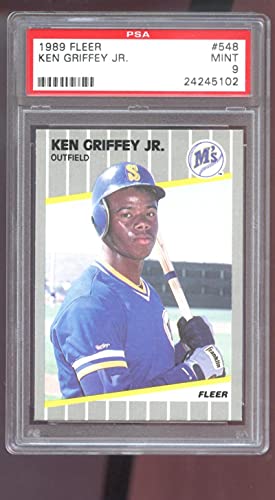 Ken Griffey Jr. Graded Psa 9 Mint (Baseball Card) 1989 Fleer - [Base] #548 #TOP9