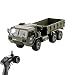 Macchinina telecomandata 6WD. Militare Rc. Truck 2.4G Transport off-road Transportation Thisining proporzionale Secchio posteriore dell'acceleratore P-op Canalizzare la macchina del giocattolo del tut