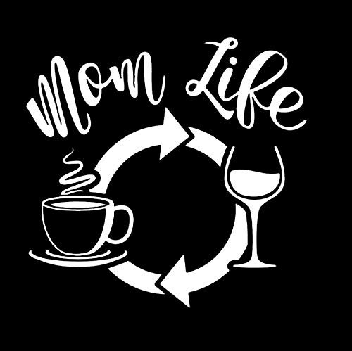 Adhesivo de vinilo Mom Life Cycle ideal para decorar tu coche o taza favorita