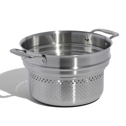 Comparison: Best All Clad Pasta Insert 2 Made In Cookware - Stainless Steel Pasta Insert - Premium Stainless Steel - Professional Cookware - Crafted in Thailand - Fits 6 and 8 QT Stock Pots