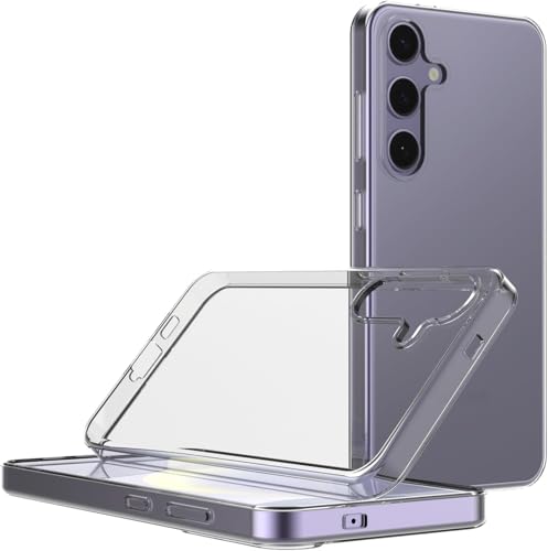 Image of NISHTECH for Samsung Galaxy S24 Plus 5G (2024) Premium Transparent Hybrid Soft Slim Dust Proof Back Case Cover with Camera Protection