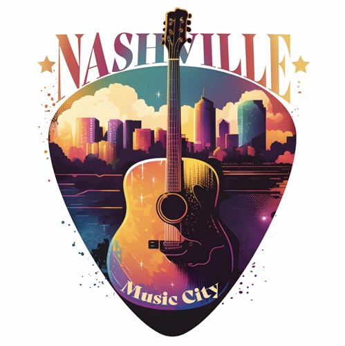 Nashville Tennessee Design A Souvenir Die Cut Decorative Flat Magnet 4-Inch