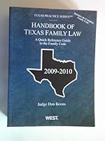 Handbook of Texas Family Law, 2009-2010 ed. 031498691X Book Cover
