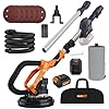 MAXXT Cordlees Drywall Sander with Vacuum Dust Collection, Brushless Electric Wall Sander with 7 Variable Speed Foldable Telescopic, Popcorn Ceiling Removal Tool, 20V Max 4.0 Ah Battery and Charger