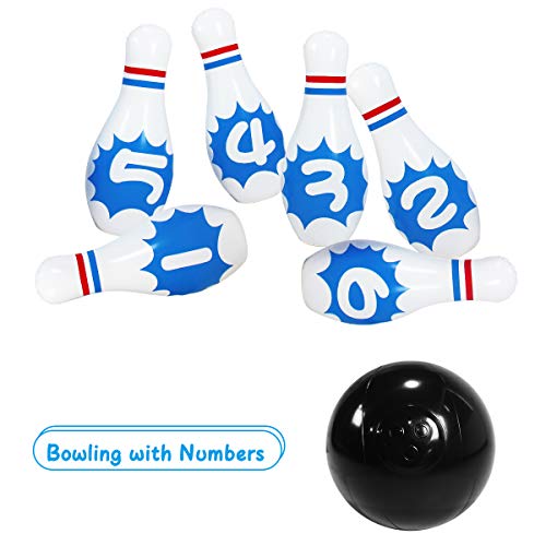 Sunshinemall Giant Inflatable Bowling Game Set For Kids And Adults Together Party,Indoor And Outdoor Party, Birthday Parties, Fun For Kids Of All Ages, A Great Party Game For Kids And Family #TOP5
