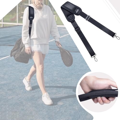 Image of 59 Inch Shoulder Straps, Soft with Ultra-Thick Fixed Shoulder Pad, Two Way Independently Adjustable Buckle Replacement Straps for Laptop Bag Messenger Bag Tool Bag Luggage,Black