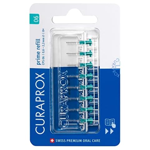 Curaprox CPS 06 Prime Interdental Brush Refills Green Cover