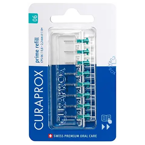 Curaprox CPS 06 Prime Interdental Brush Refills Green Cover