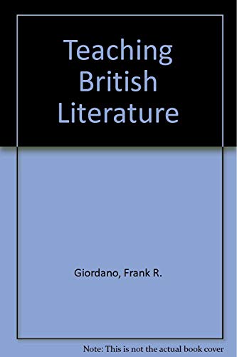 Teaching British Literature 0321115848 Book Cover