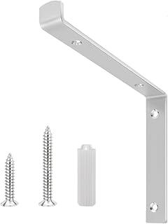 Heavy Load Wall Mounted L Brackets Strong Steel Shelf Supports Corner Shelf for Kitchen Cabinet Bathroom Storage Steel Furniture