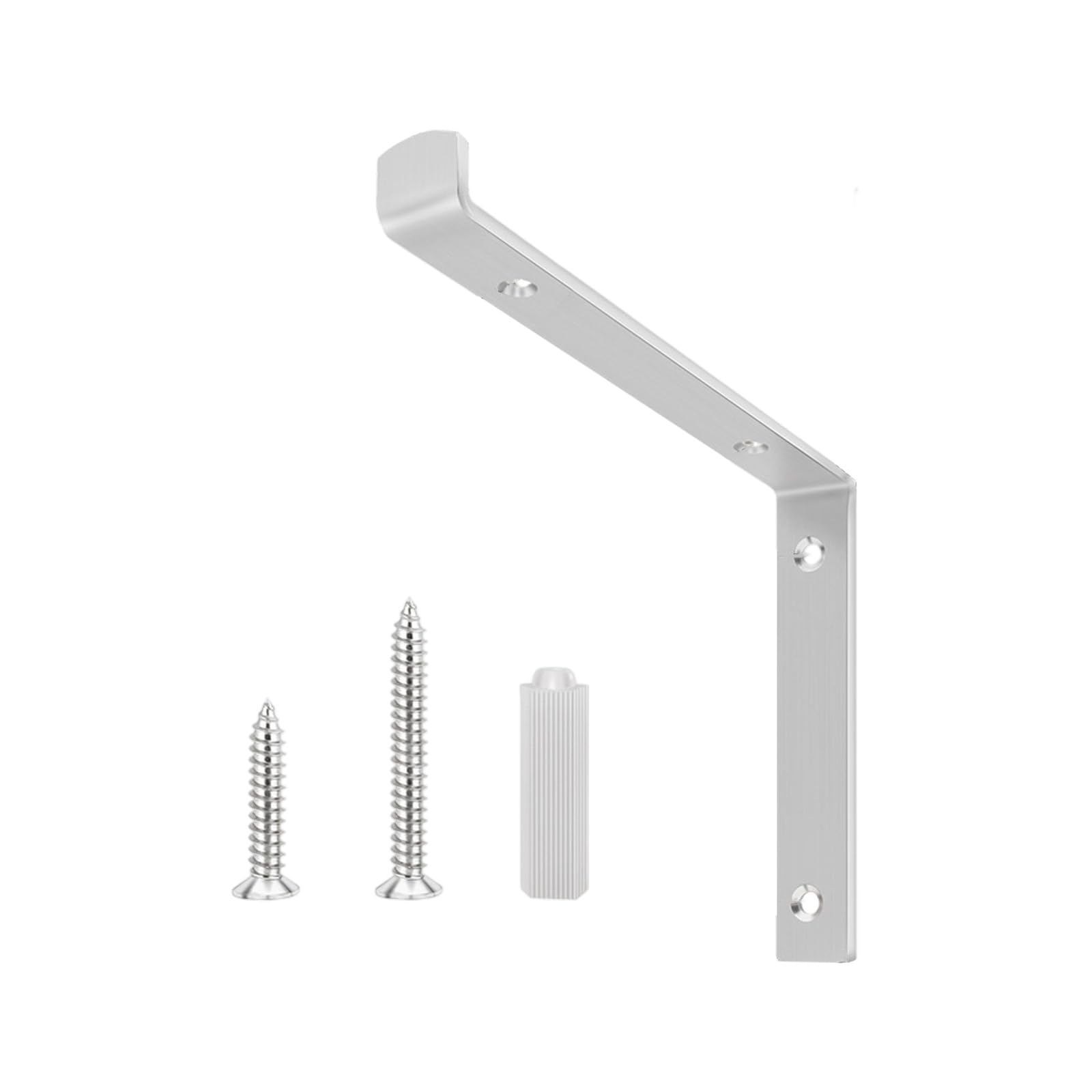 Load Wall Mounted L Brackets Strong Steel Shelf Corner Shelf Brackets for Kitchen Cabinet Bathroom Storage Bathroom Organizers
