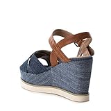  Refresh 69908, Sandalias con Plataforma Mujer, Azul (Navy Navy), 36 EU
