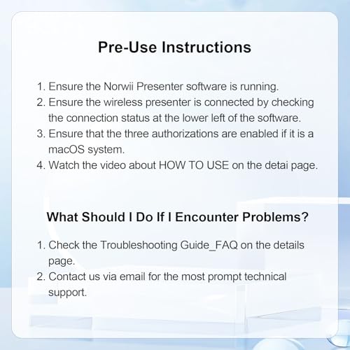 NORWII Clicker de apresentação com ponteiro digital para tela de TV, apresentador sem fio com destaq