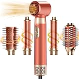 5-in-1-Föhnbürsten-Set, Upgrade-Haartrockner, Föhnbürste, Lockenwickler Automatisch und Paddelbürste, abnehmbare Heißluftbürsten-Styling-Tools, Hochgeschwindigkeits-Reisehaarglätter, Lockenstab
