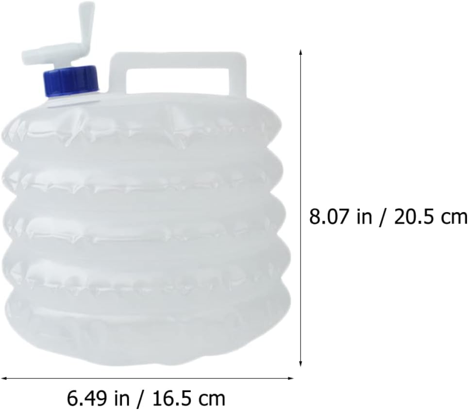 2pcs Collapsible Water Storage Carrier Bags Portable Water Container for Camping Hiking Emergency Bbq Lightweight Compact
