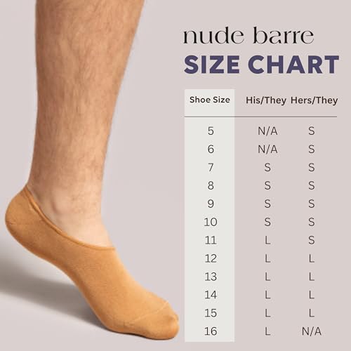 Nude Barre No Show Ankle Socks for Women and Men - Non Slip, 3 Pair2