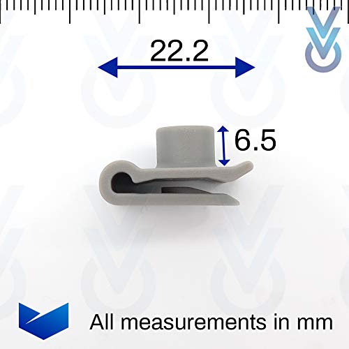 10 Clip Fissaggio Passaruota Anteriore Per Citroen C3 - Sostituto Originale 1638191680 - Colore Verde - Foto 7