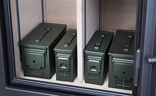 HARDROCK 30 AMMO Can Waterproof Metal –Army Green Ammo Box Steel –For Shotgun Rifle Nerf Ammunition (Green)