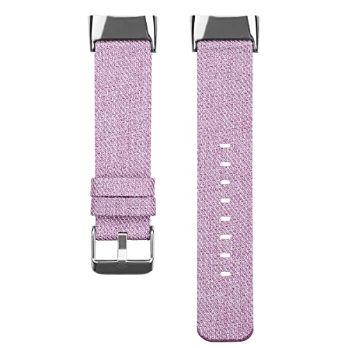 Pulseiras de lona compatíveis com Fitbit Charge5, pulseira de reposição esportiva de lona macia resp