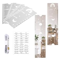4 Teiliges Wachstum Spiegel, Messspiegel Puzzle Wandlineal für Kinder Messspiegel in Puzzleteilform Messtabelle für Kinder Messgröße Aufzeichnung Schlafzimmer Wanddekoration