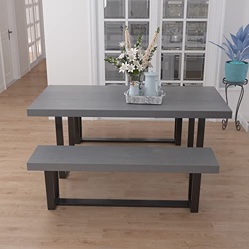 72” Kitchen & Dining Room Tables For 6-8 Person, Modern Farmhouse Rectangular Dining Table 72 With Metal Frame, 36 By 72 Dining Room Table For Home Office Furniture #TOP5