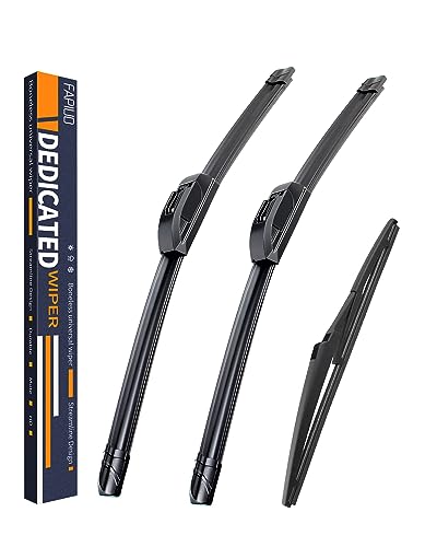 Replacement for Hyundai Santa Fe2019-2023, Kia Sportage 2017-2023,Hyundai Elantra GT 2018-2020 Silent Wipers -FAPIUO Front and Rear Windshield Wipers 26