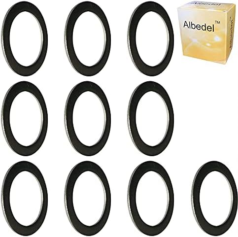 Albedel 10 x Pedal Washers 20mm x 15mm w/ 1mm thickness Stainless steel Replacement Silver For Moutain Bike Road Bike