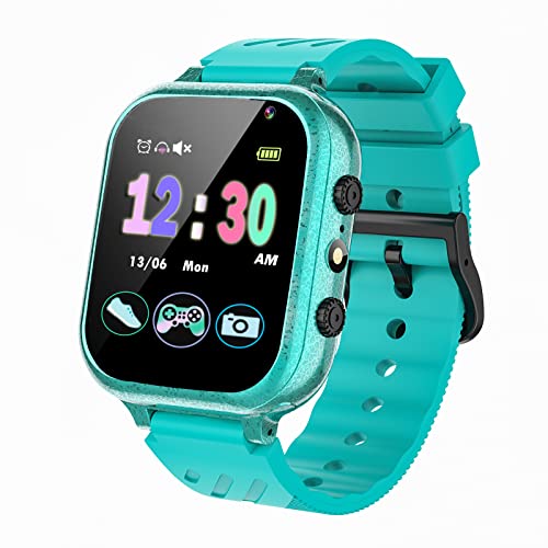 Montre Connectée Enfant 26 Jeux,Podomètre Appareil Photo Musique Garçons Filles Montre Enfants,Vidéo,Alarme,Lampe de Poche Montre Intelligente Enfant,Jouets Cadeaux pour Enfant de 3 à 12 Ans Cover