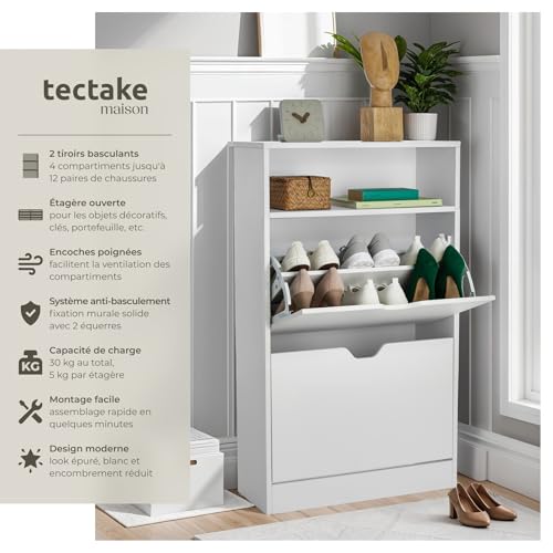 Armoire à chaussures pour 12 paires de chaussures - vue 4