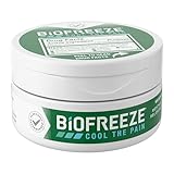 Biofreeze Pain Relief Cream for Knee, Neck, Hip, Joint, Shoulder, & Simple Backache, Arthritis Pain Reliever, Sore Muscle Relief, Cooling Menthol Pain Cream, 3 Oz