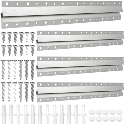 French Cleat Picture Hanger 16inch,Wall Mounting Brackets Cleat Picture Hanger Kit ,Z Bar Clips for Hanger Supports,Z Bracket Picture Hangers Kit for Pictures,Mirrors,and Art (4 Pairs) by IRONDIY - Used condition - US$13.55