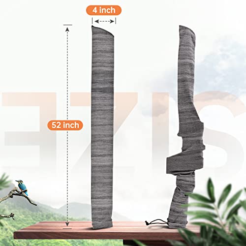 5-Pack Silicone Treated Knit Gun Socks For Rifles, 52Inch Gun Sleeves For Shotgun (5 Dark Gray) Tgk014 #TOP1