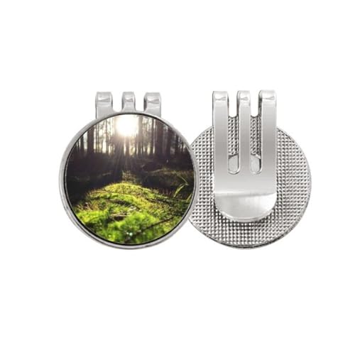 Marqueur de balle de golf clip aimanté chapeau casquette émail science nature paysage