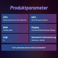 BIGTREETECH CB1 V2.2 Core Control Board, 1 GB RAM, 100 M Ethernet + 100 M WiFi, Unterstützung für HDMI, kompatibles Raspberry Pi 4, Pi4B-Adapter V1.0, Manta M8P/M4P 3D-Drucker-Motherboard – Ansicht 4