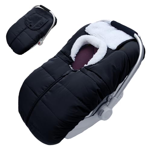 Mornyray Q332 Winter-Baby-Autositzbezug Schwarz
