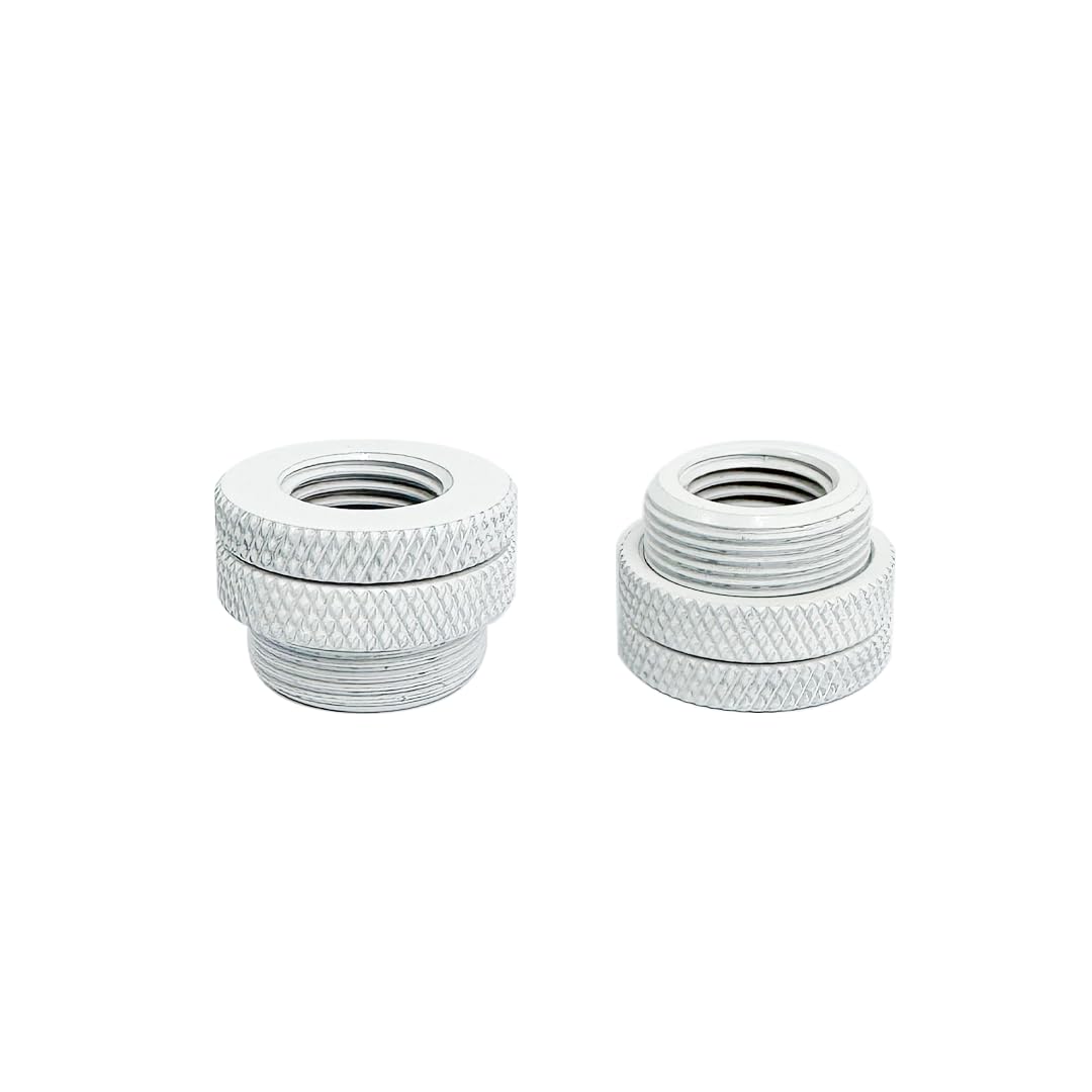 dracaena.io 6 Pack G1/4" Pass-Through Fittings Leak-Proof Brass Connector with Sealed O-Ring for PC Liquid Cooling Systems, Liquid Cooling Tube Fittings, Silver