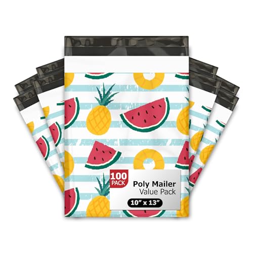 Enveloppes d'expédition polyéthylène fruitées pour colis de vêtements Vinted