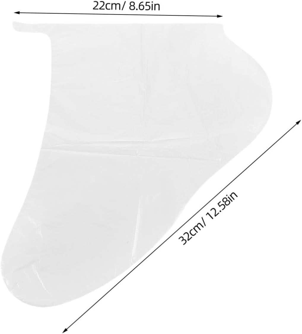 Single Use Foot Soak Bags 100pcs Disposable Foot Mask Plastic Foot Bath Bag Spa Disposable Liners Pedicure Bowl Liners Waterproof Foot Soak Covers