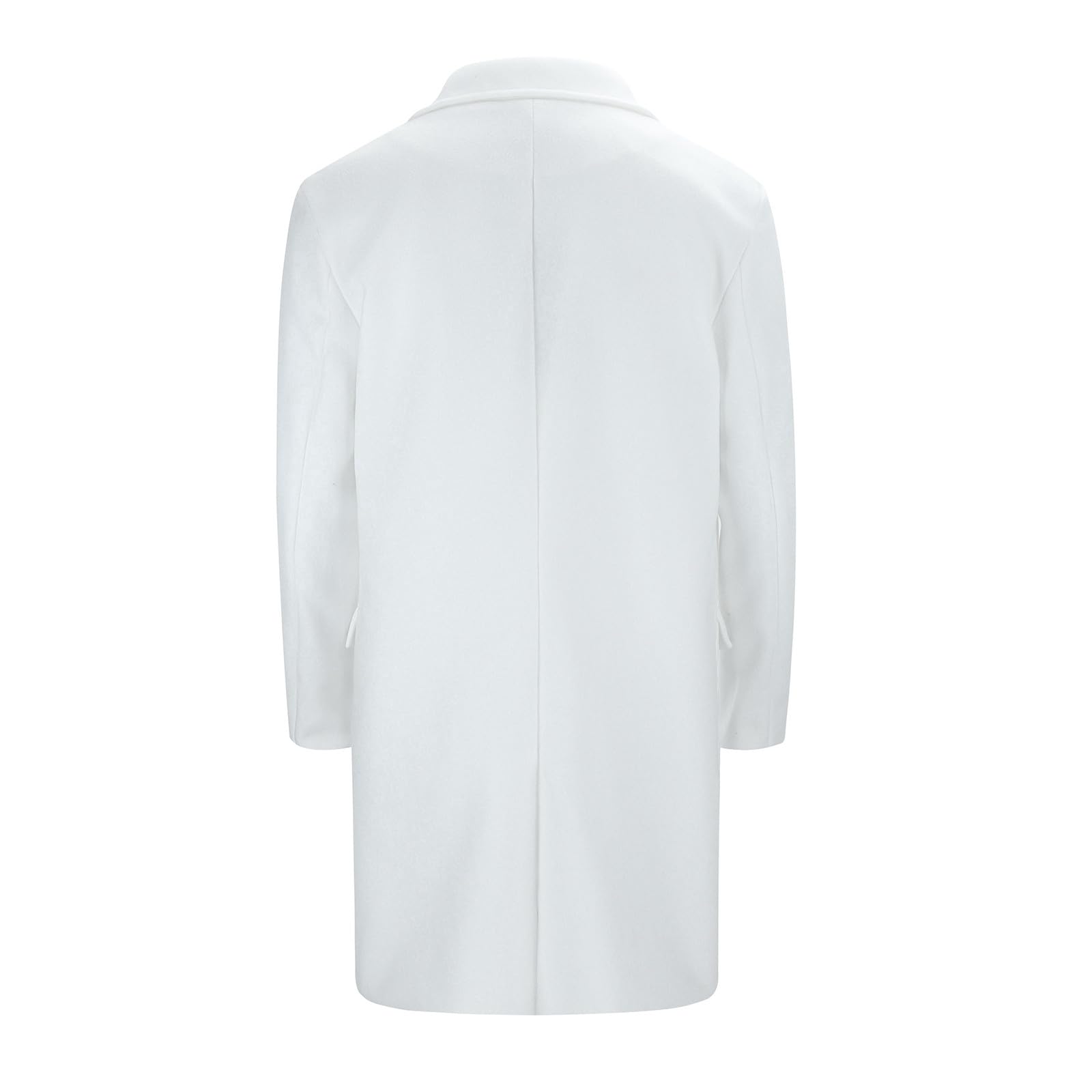 Wintermantel Herren Lang, Mantel Herren Wolle, Trenchcoat Jacken Mit Revers Dick Peacoat Jacke Mit Taschen Casual Dufflecoat Mittellanger Herrenjacken Thermo Übergangsjacken