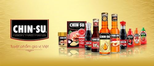 CHIN-SU Authentische vietnamesische Sojasauce – Nuoc Tuong Toi Ot Chinsu – Ideal für asiatische Küche wie Braten, Pfannenrühren, Dämpfen, Nem – 250 ml (Knoblauch- und Chili-Geschmack)