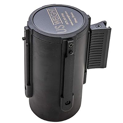 US Weight Magnetic Wall Mount with 7.5 Black Retractable Belt with Safety Braking System