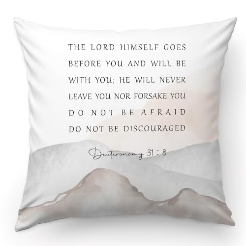 Bible Verse Pillow Cover 18x18