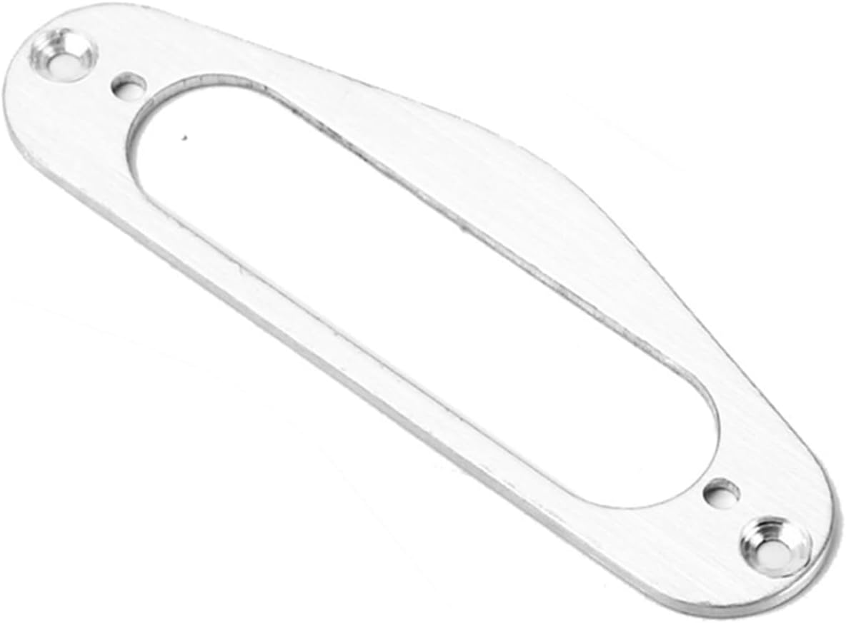 Hemoton 2Pcs Silver Metal Guitar Pickup Frame Mounting Rings for St Style Electric Guitars Single Coil Humbucker Pickup Ring Replacement