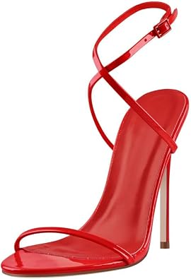 MissHeel One Strap Stiletto High Heel Sandals Open Toe