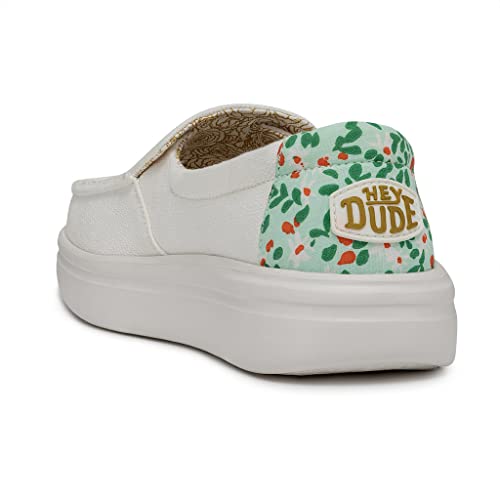 Image of HEYDUDE Women's Misty Rise Slip On Loafers | Woven Textile Platform